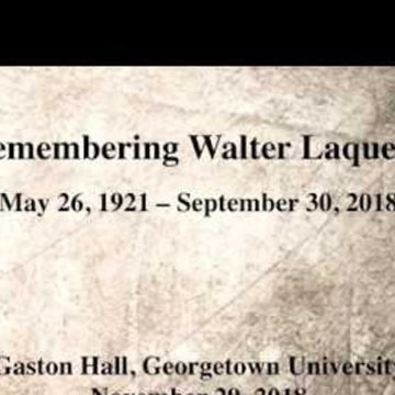 Walter Laqueur Biography: Early Life, Books, and Research on Terrorism Walter Laqueur Was a German-Born Historian Who Lived from 1921 to 2018 and Wrote Over 30 Books on Terrorism, Fascism, and the Cold War
